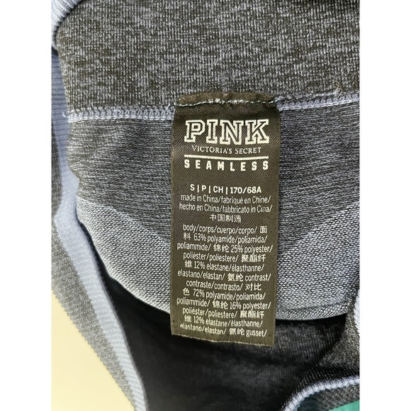 Victoria's Secret "PINK" Blue Seamless Leggings Women's Yoga Pants Gym Workout S - Picture 7 of 14